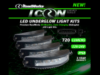 Kit with 4 Icon UXT Underglow LED Lights.